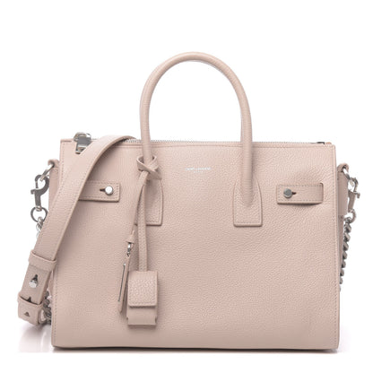 Saint Laurent Grained Calfskin Baby Sac De Jour Souple Marble Pink 1 of 10
