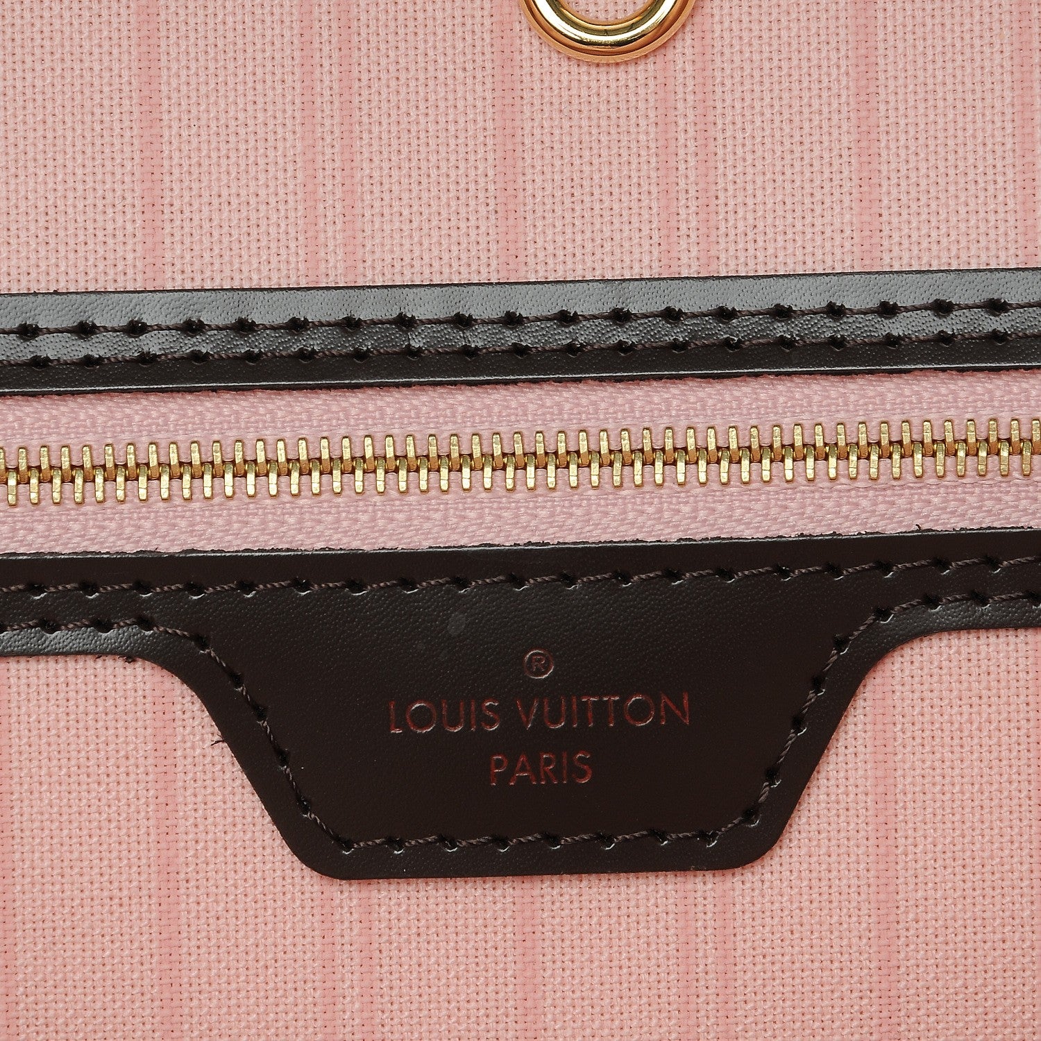 Louis Vuitton Damier Ebene Neo Neverfull MM Rose Ballerine 6 of 9