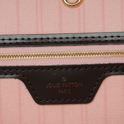 Louis Vuitton Damier Ebene Neo Neverfull MM Rose Ballerine 6 of 9