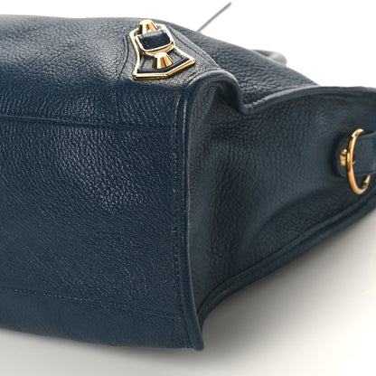 Balenciaga Chevre Gold Metallic Edge Hardware City Bleu de Minuit 8 of 8