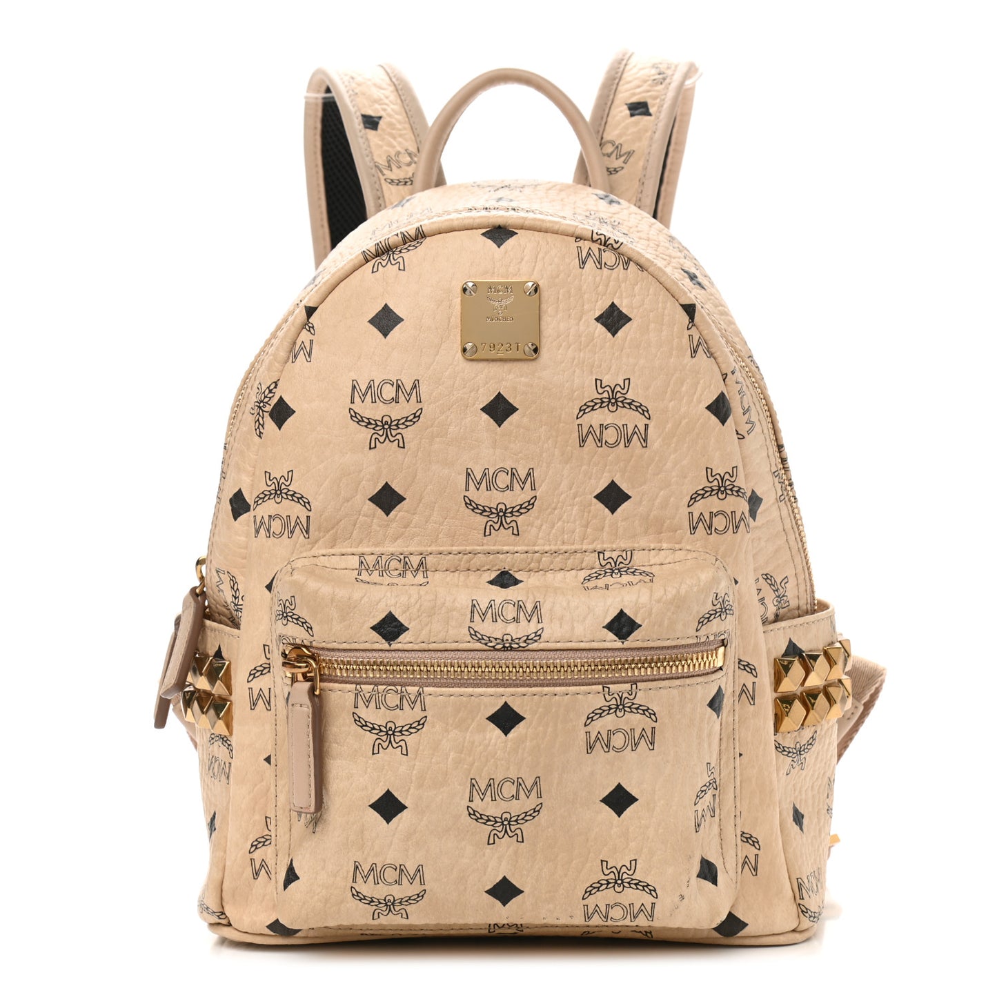 Visetos Side Stud Mini Stark Backpack Beige