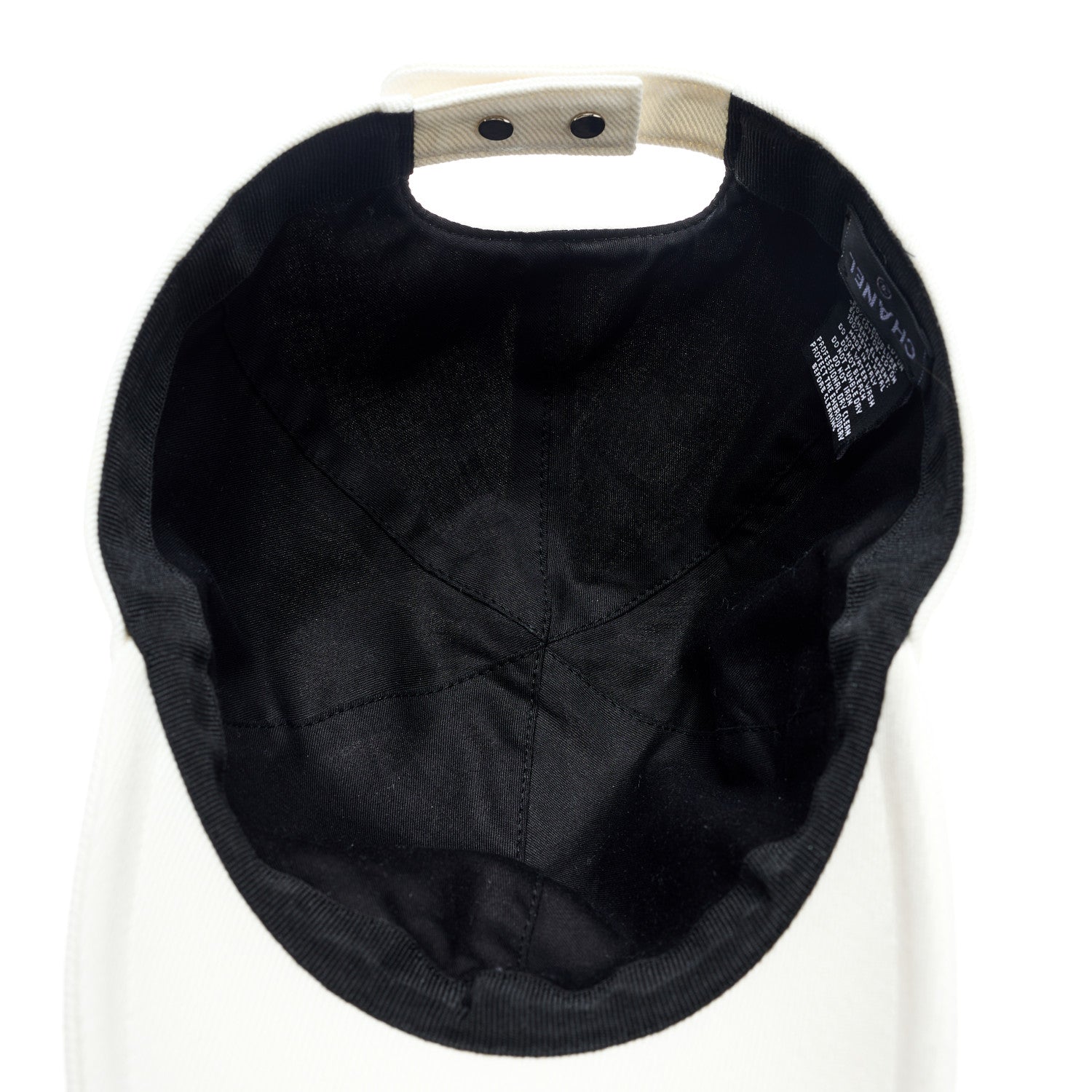 Chanel Cotton Sequin CC Cap Hat Ivory 6 of 8