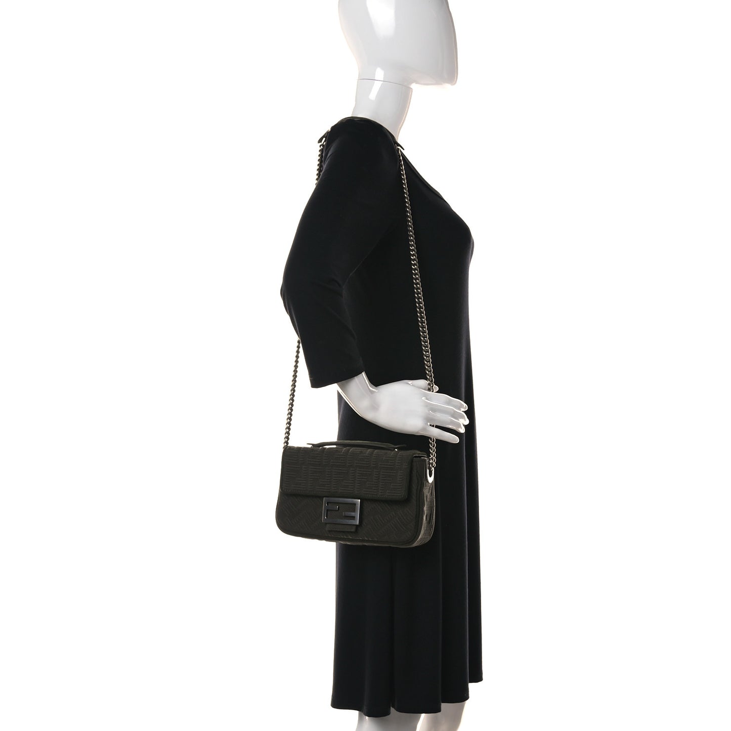 Technical Fabric FF Midi Chain Baguette Oliva