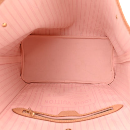 Louis Vuitton Damier Azur Neo Neverfull MM Rose Ballerine 6 of 10