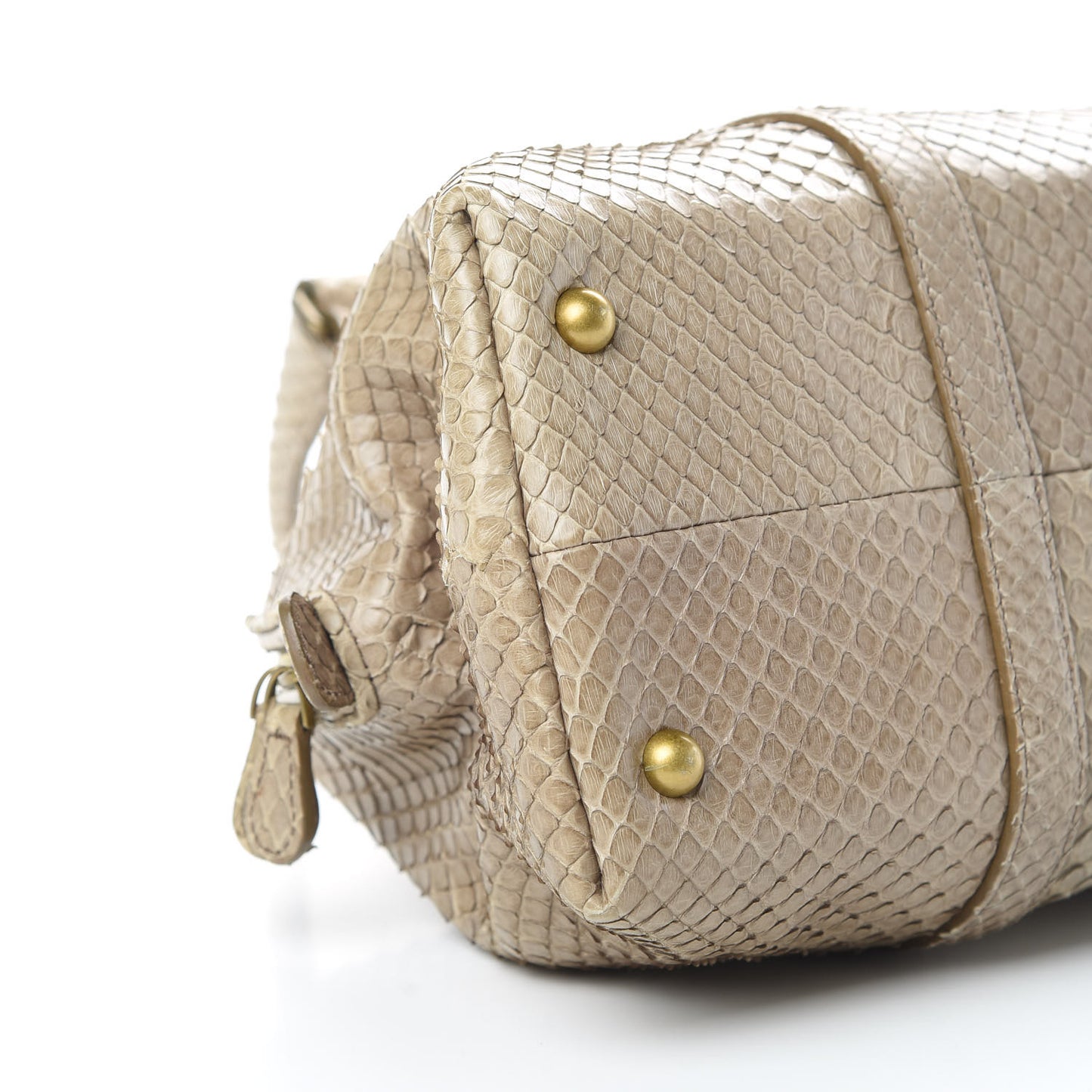 Snakeskin Montaigne Satchel Limo