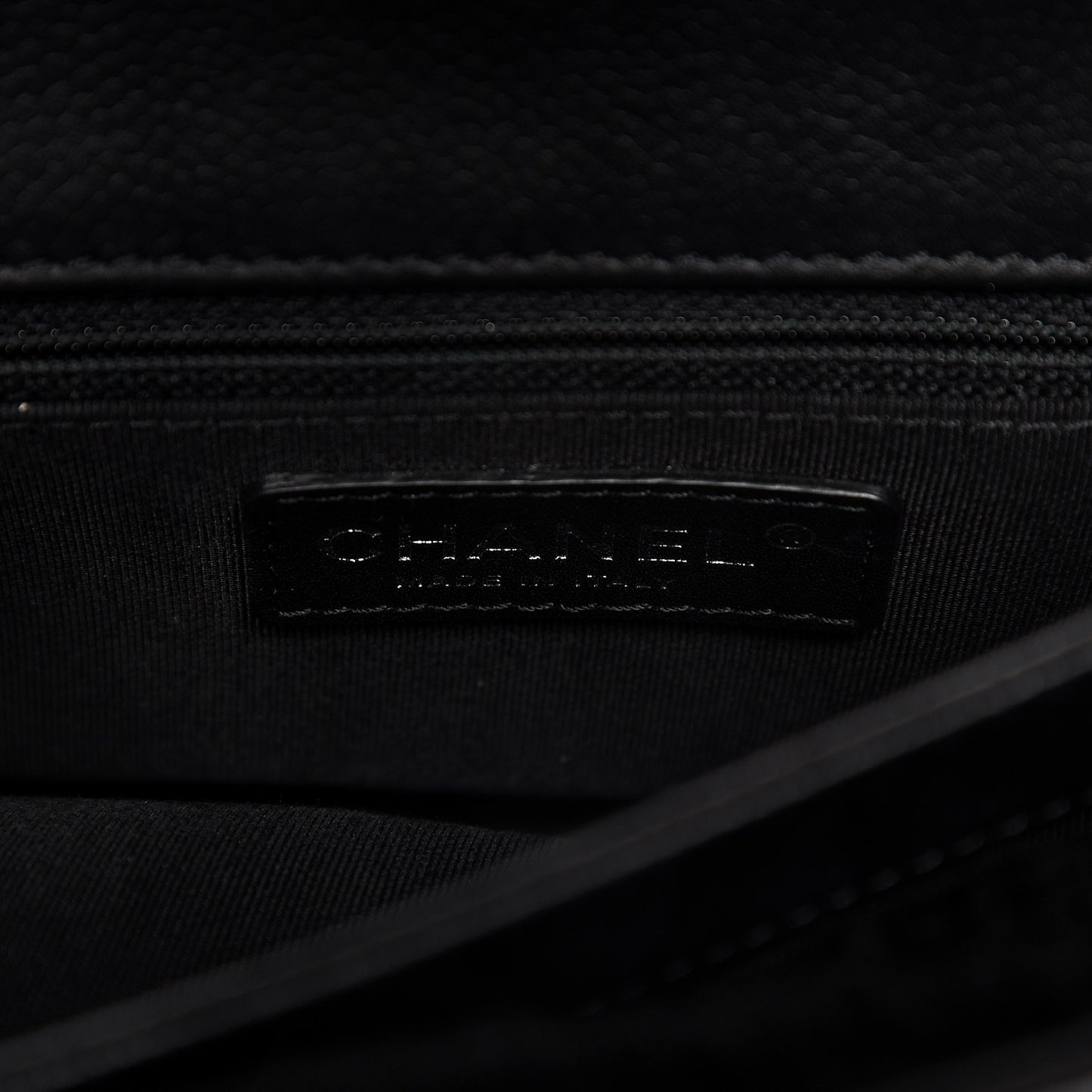 Caviar All About Flap Bag Black