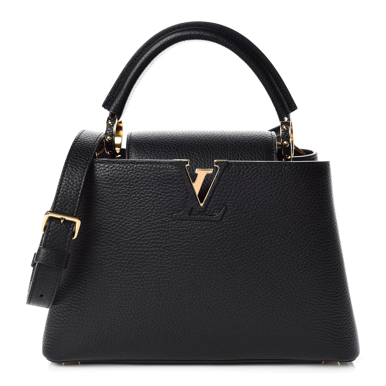Louis Vuitton Taurillon Capucines BB Black 1 of 9