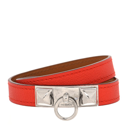 Hermes Evercolor Rivale Double Tour Bracelet M Capucine 1 of 6