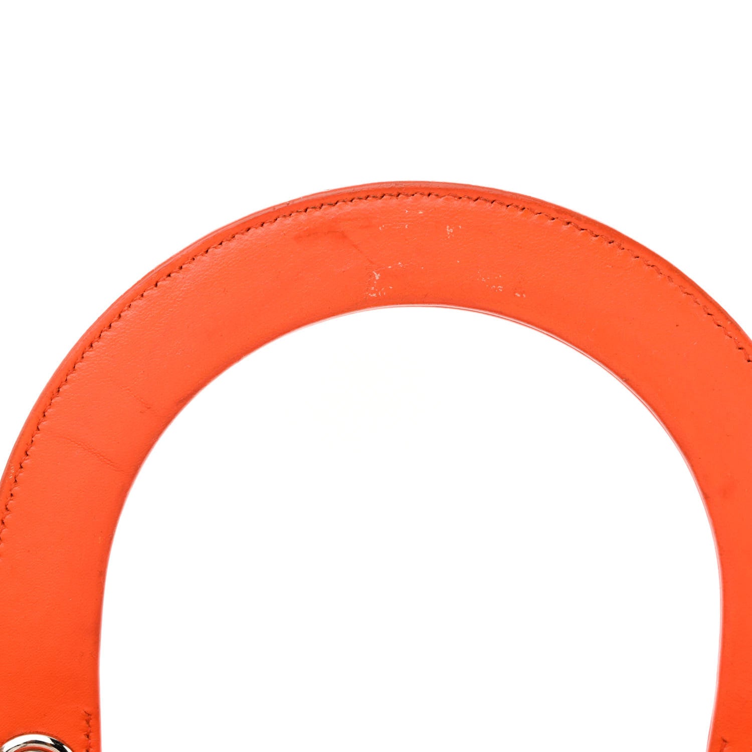 Christian Dior Lambskin Cannage Medium Lady Dior Orange 11 of 18