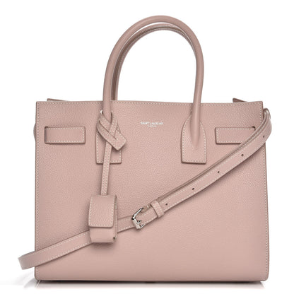 Saint Laurent Grained Calfskin Baby Sac De Jour Antique Rose 1 of 7