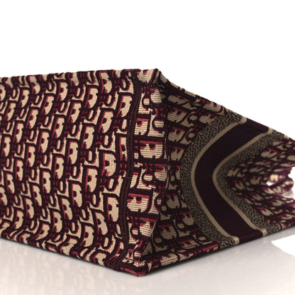 Christian Dior Oblique Medium Book Tote Burgundy Multicolor 8 of 8