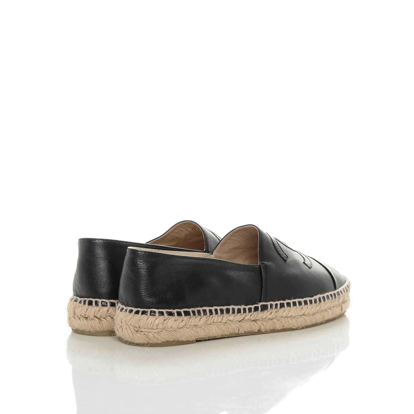 Lambskin CC Espadrilles 39 Black