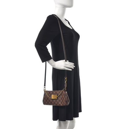 Louis Vuitton Damier Ebene Eva Clutch 2 of 7