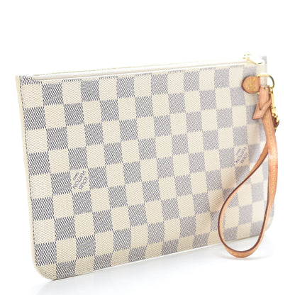 Louis Vuitton Damier Azur Neverfull MM GM Pochette 3 of 11