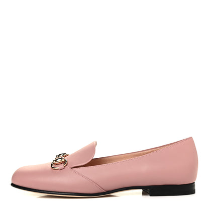 Gucci Calfskin Horsebit Loafers 37.5 Soft Pink 1 of 4