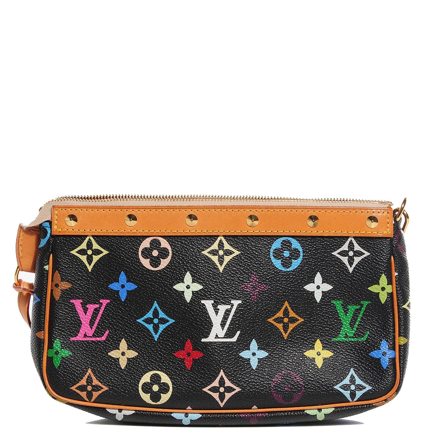 Monogram Multicolor Pochette Accessories Black
