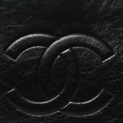 Chanel Shiny Aged Calfskin Shopping Bag Black 8 of 12