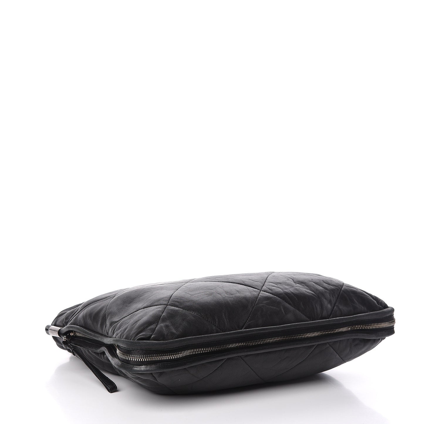Lambskin Quilted Amalia Tote Black