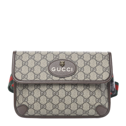 Gucci GG Supreme Monogram Neo Vintage Web Belt Bag Brown 1 of 10