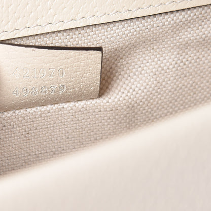 Gucci Textured Calfskin Crystal Mini Dionysus Shoulder Bag Mystic White 9 of 10