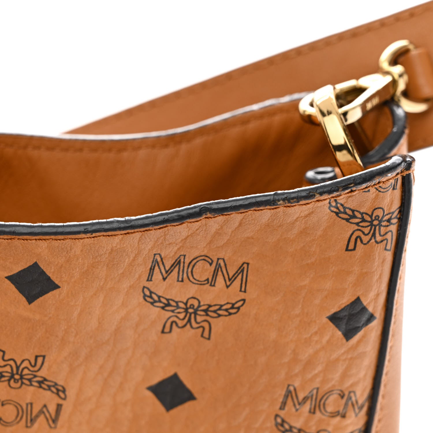 MCM Visetos Large Patricia Hobo Cognac 12 of 17