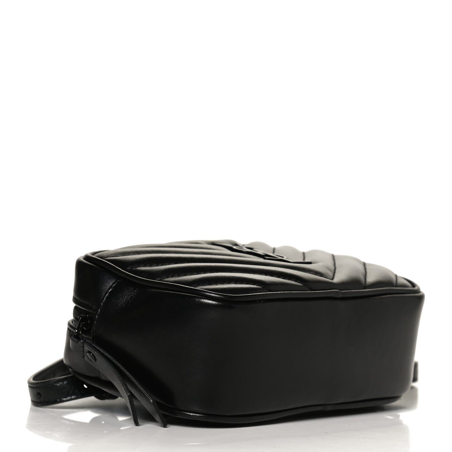 Calfskin Matelasse Monogram Lou Belt Bag Black