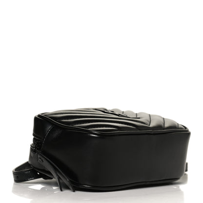 Saint Laurent Calfskin Matelasse Monogram Lou Belt Bag Black 3 of 12