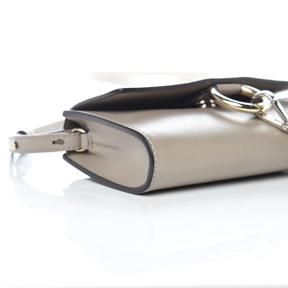 Chloe Suede Calfskin Mini Faye Shoulder Bag Motty Grey 8 of 11