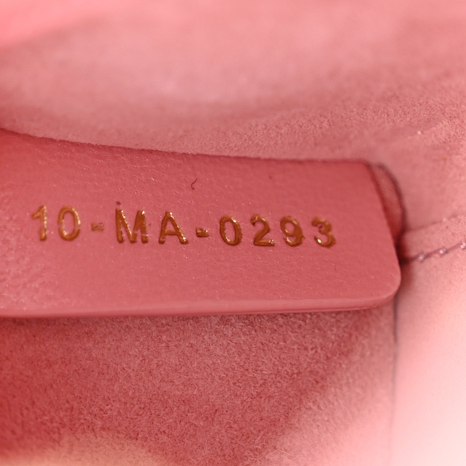 Christian Dior Metallic Lambskin Cannage Micro Lady D-Joy Pink 7 of 11