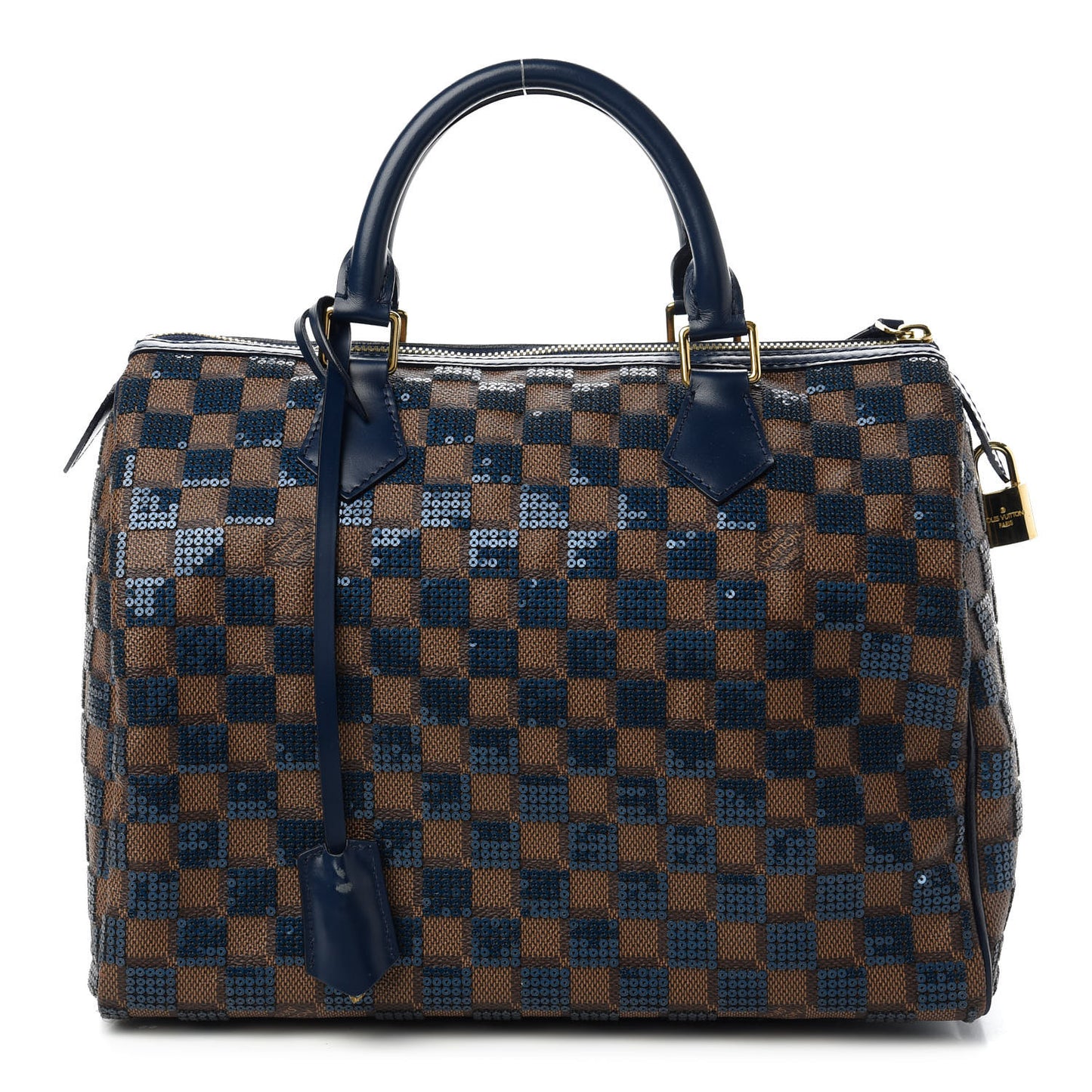 Damier Paillettes Speedy 30 Blue