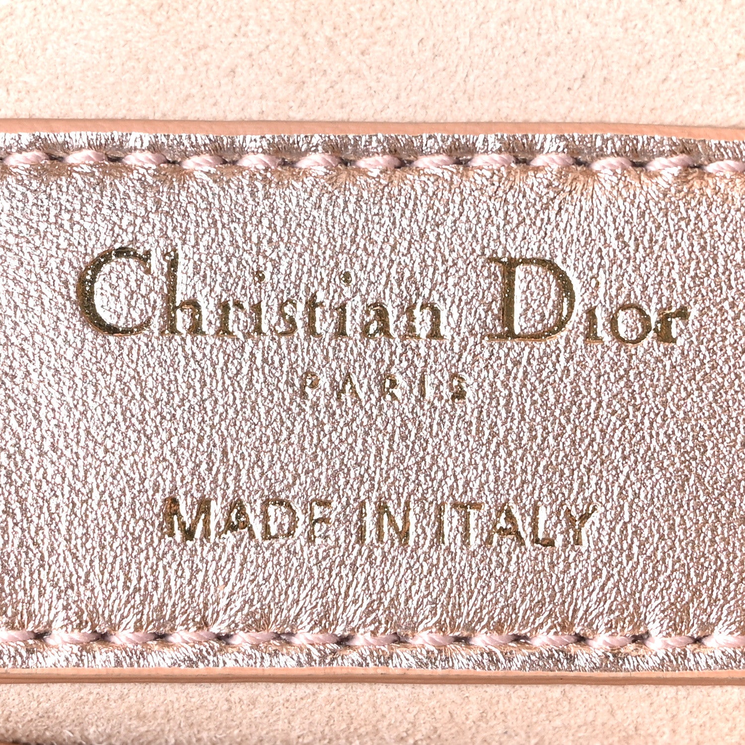 Christian Dior Metallic Calfskin Satin Celestial Bead Embroidery