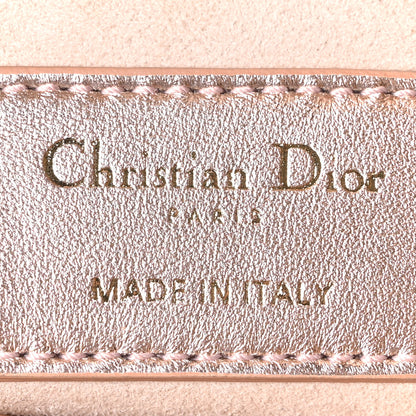 Christian Dior Metallic Calfskin Satin Celestial Bead Embroidery Cannage Mini Lady Dior Rose Des Vents 10 of 21
