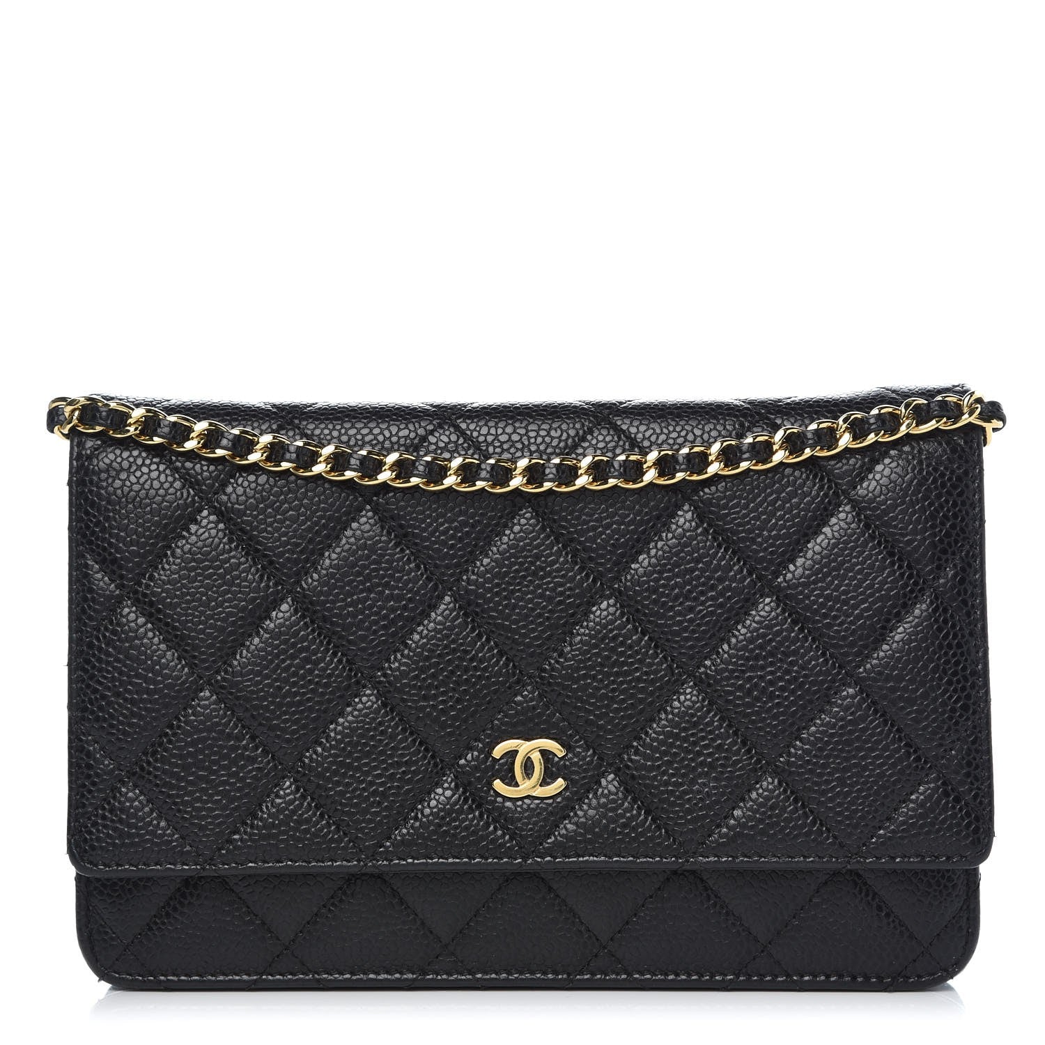 Chanel Caviar Quilted Wallet On Chain WOC Black 1 of 10
