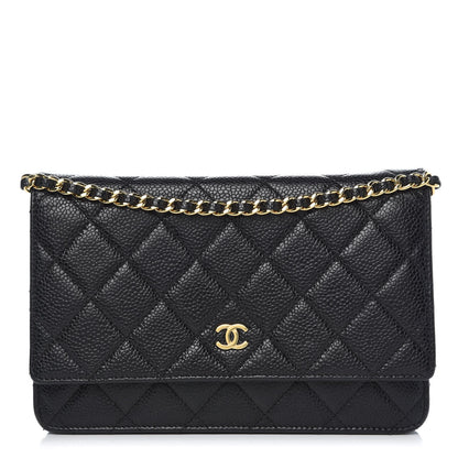 Chanel Caviar Quilted Wallet On Chain WOC Black 1 of 10