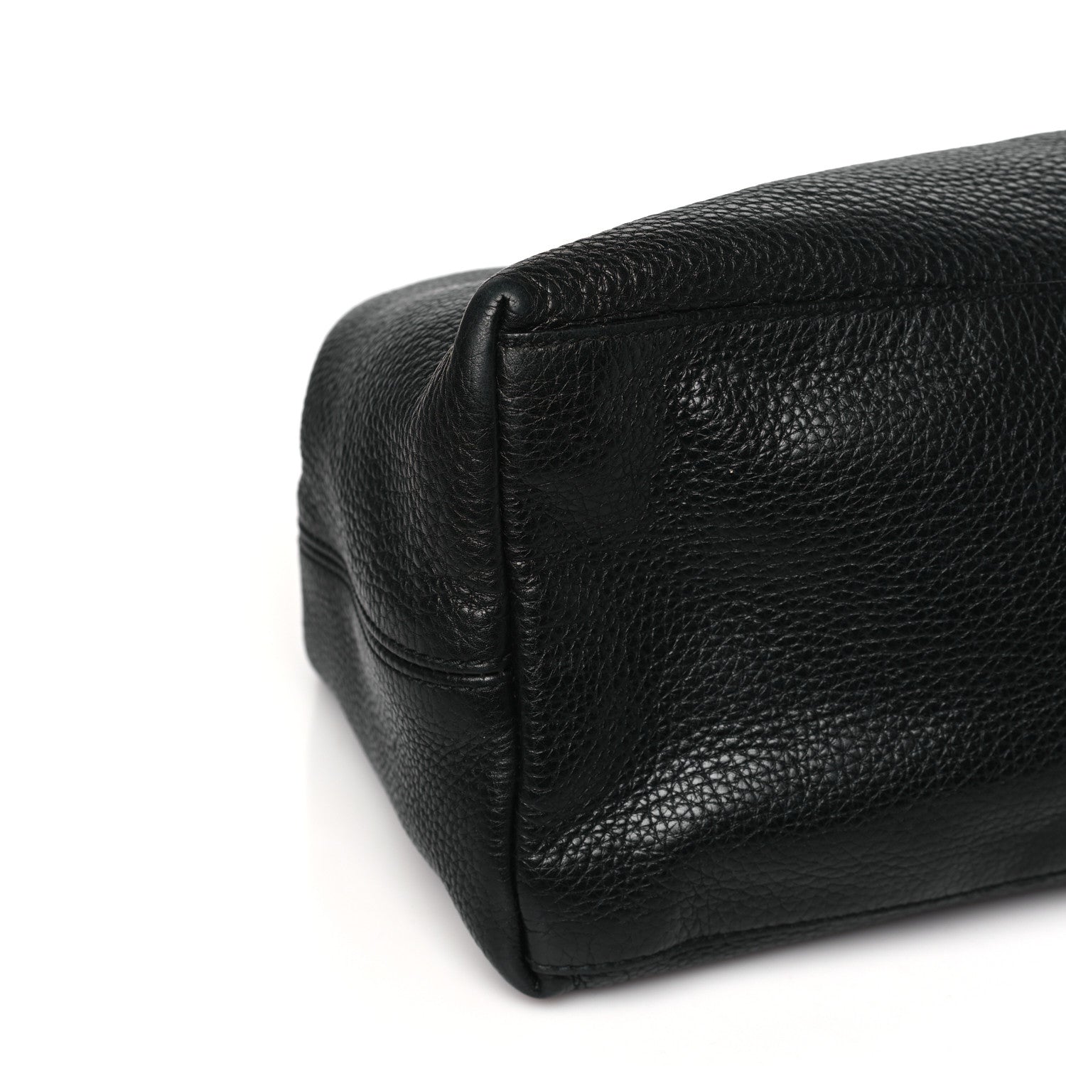 Gucci Pebbled Calfskin Large Soho Chain Shoulder Bag Black 9 of 14