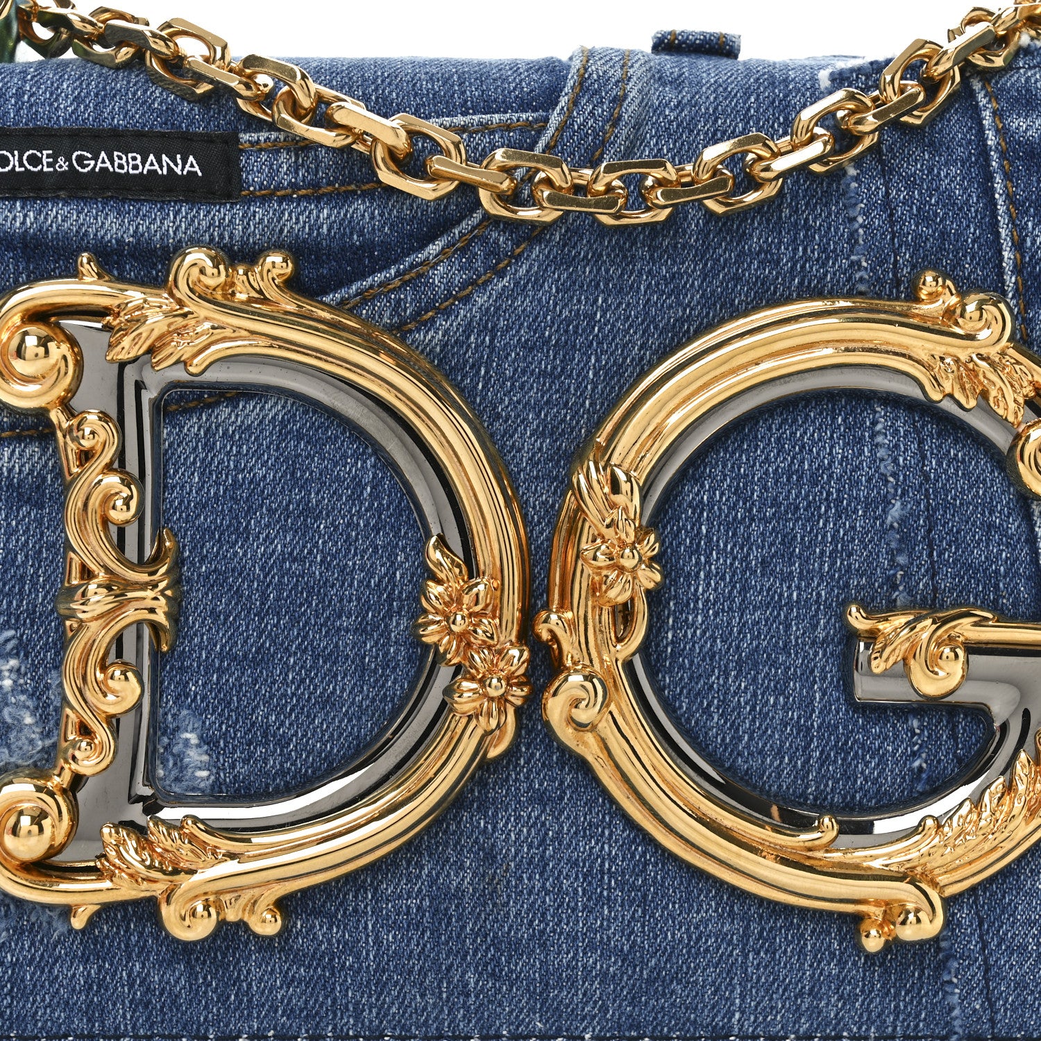 Dolce & Gabbana Denim Mini DG Girls Shoulder Bag Blue 7 of 10