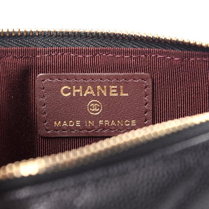 Chanel Caviar Quilted Classic Flat Wallet Pouch Black 6 of 8