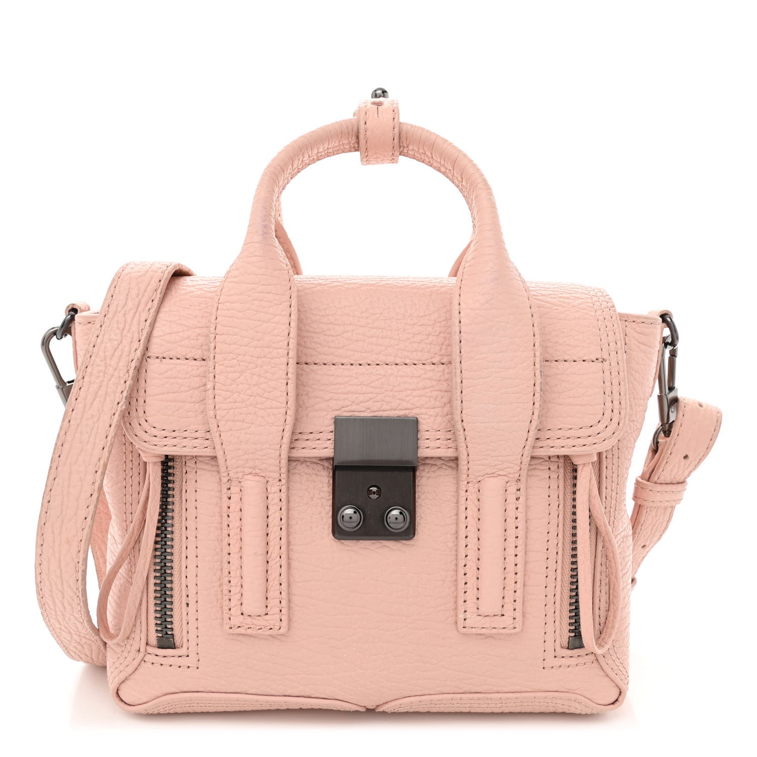 3.1 Phillip Lim Textured Calfskin Mini Pashli Satchel Petal 1 of 14