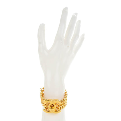 Chanel CC Turnlock Chain Bracelet Gold 2 of 5