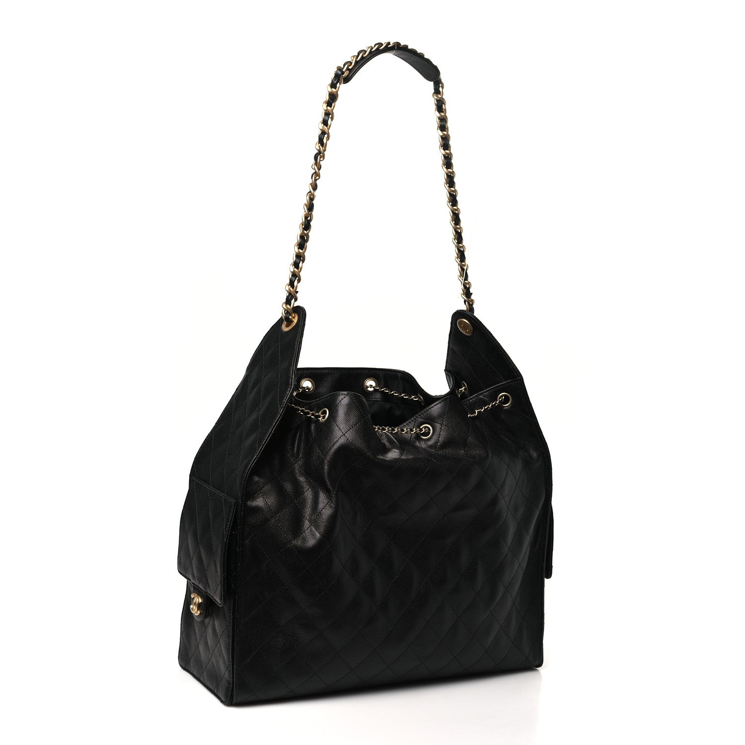 Chanel Caviar Quilted Medium Chanel 25 Handbag Black 1658888