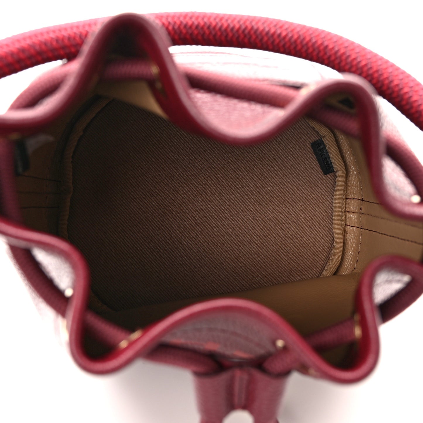 Grained Calfskin The Bucket Bag Chianti