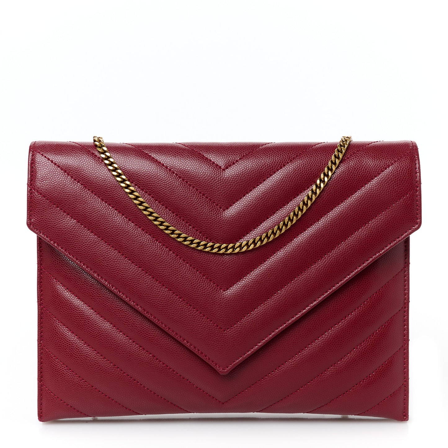Grain De Poudre Matelasse Tribeca Chain Wallet Amaretto