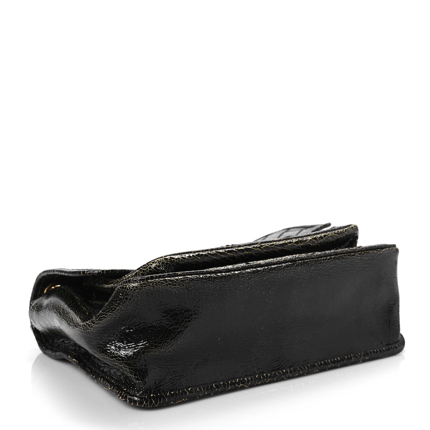 Saint Laurent Crinkled Calfskin Matelasse Monogram Medium Niki Chain Satchel Black Ocra 3 of 6