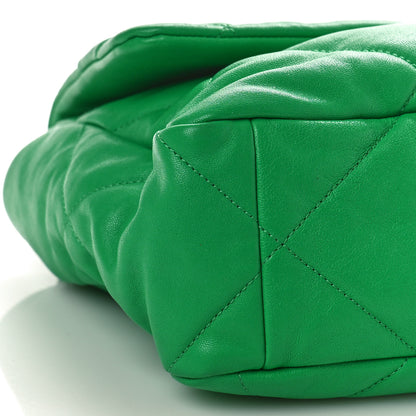 Chanel Lambskin Quilted Large Chanel 19 Flap Green 8 of 9