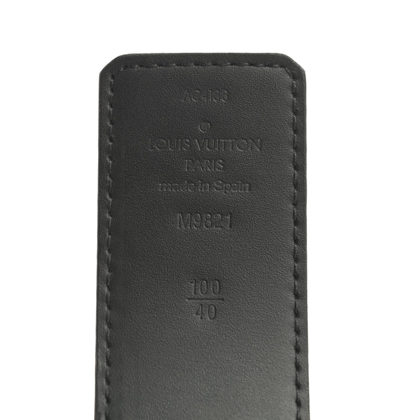 Monogram Calfskin 40mm LV Initiales Reversible Belt 100 40 Black