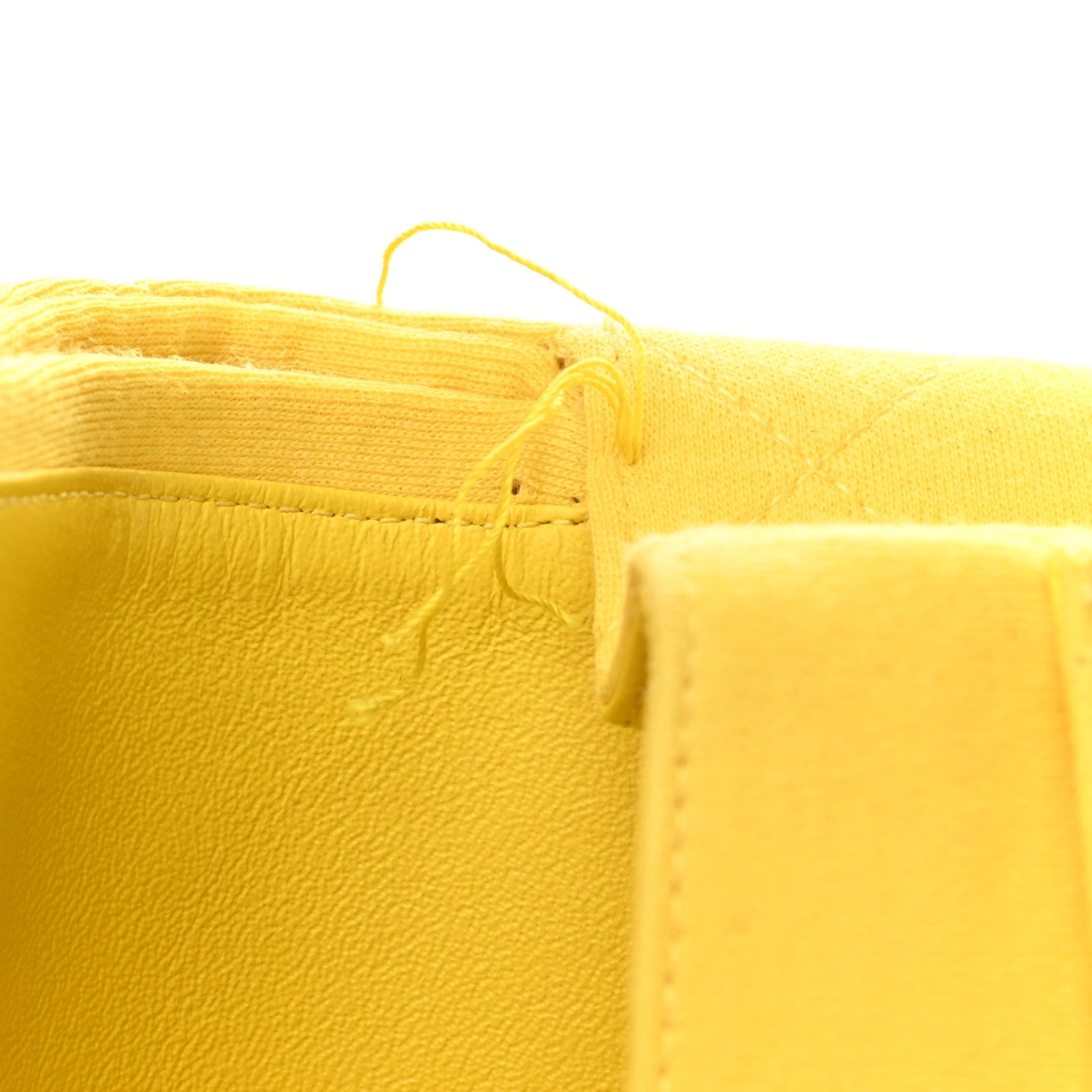 Chanel Jersey Quilted Medium Double Flap Yellow 11 of 16