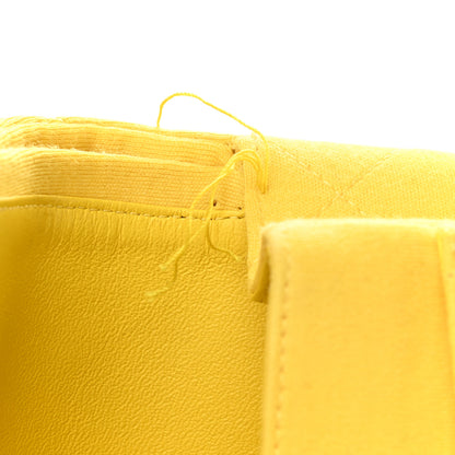Chanel Jersey Quilted Medium Double Flap Yellow 11 of 16