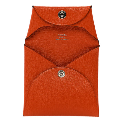 Hermes Chevre Mysore Bastia Coin Purse Feu 6 of 7