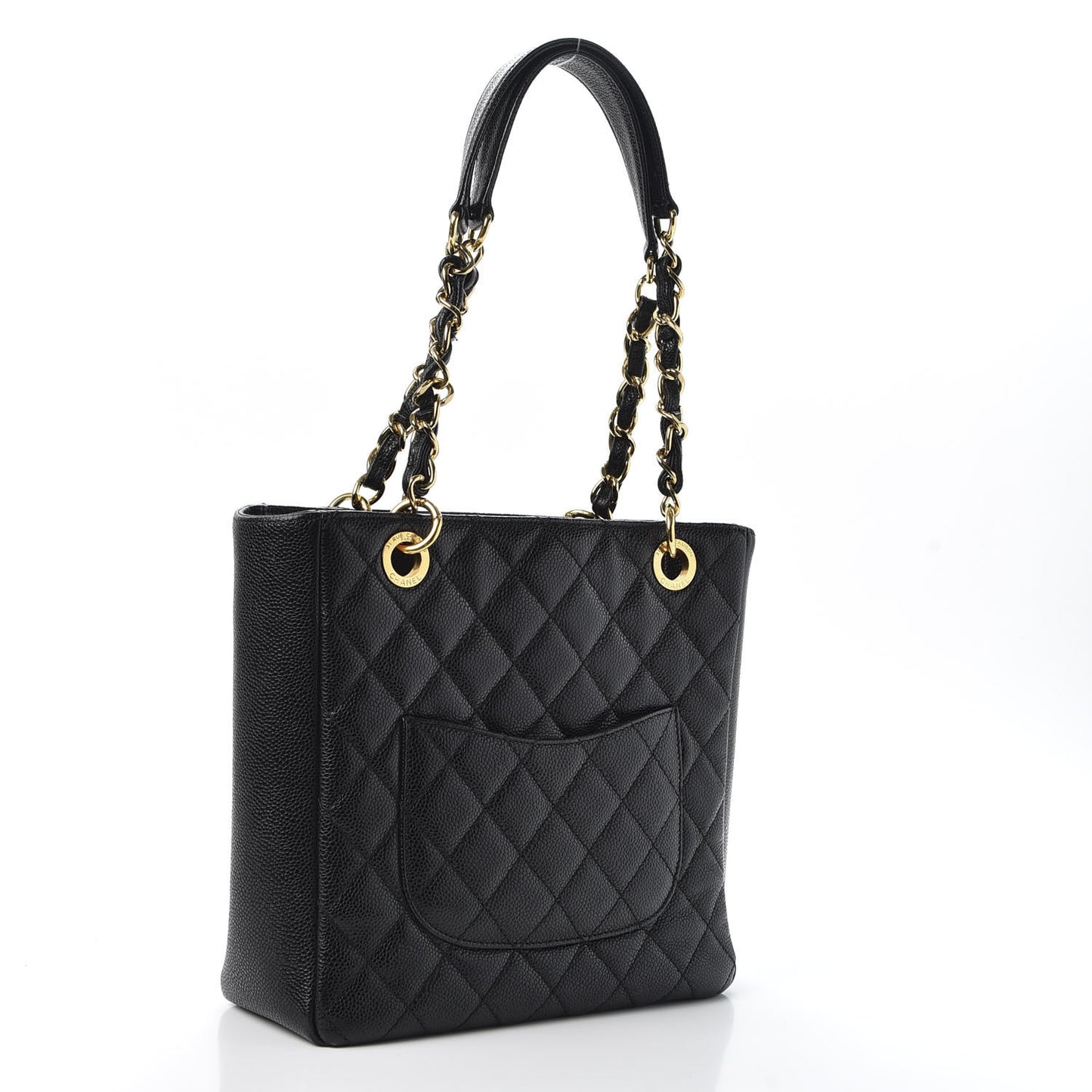 Caviar Petit Shopping Tote PST Black