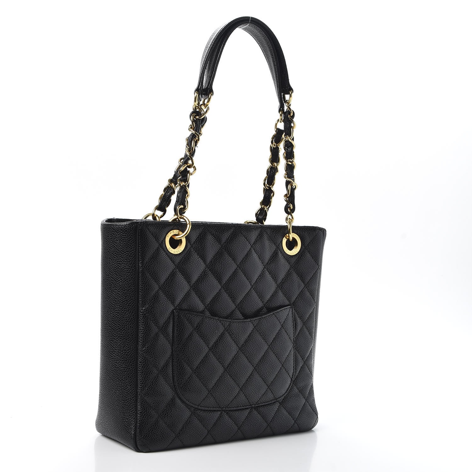 Chanel Caviar Petit Shopping Tote PST Black 2 of 11